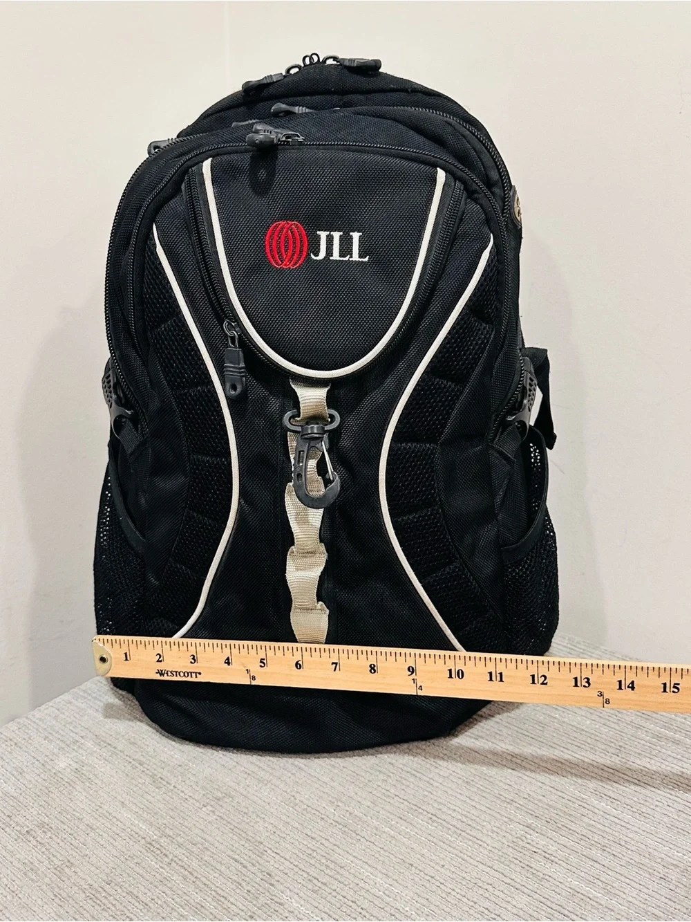 JLL Corporate Laptop Backpack Black Travel Work Tech Bag Swag